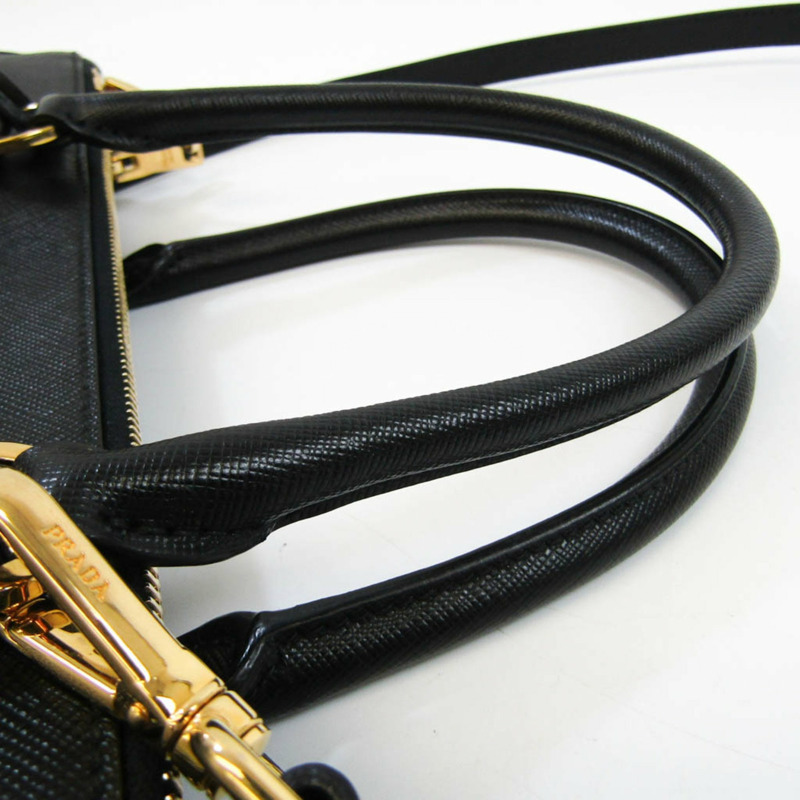 【日本直送】Prada Galleria BN2274 女士 Saffiano Lux 手提包,單肩包 Nero-4