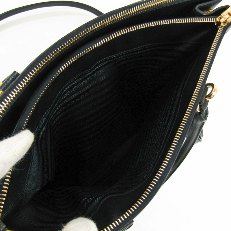 【日本直送】Prada Galleria BN2274 女士 Saffiano Lux 手提包,單肩包 Nero-7