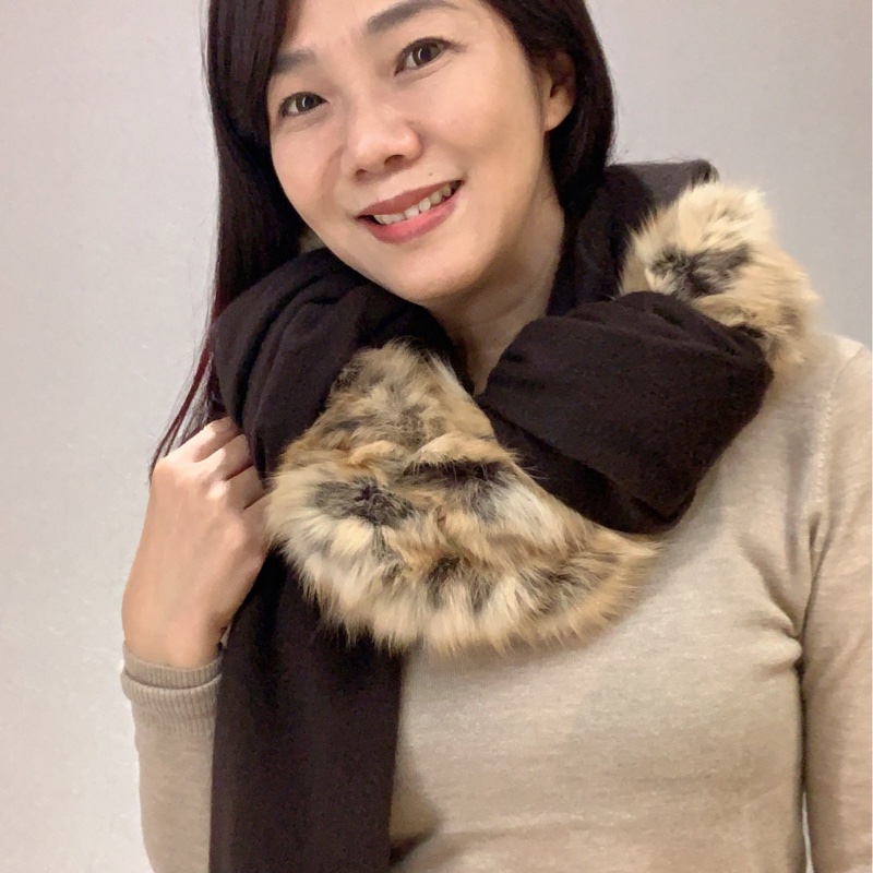 FENDI 奢華皮草披肩-5