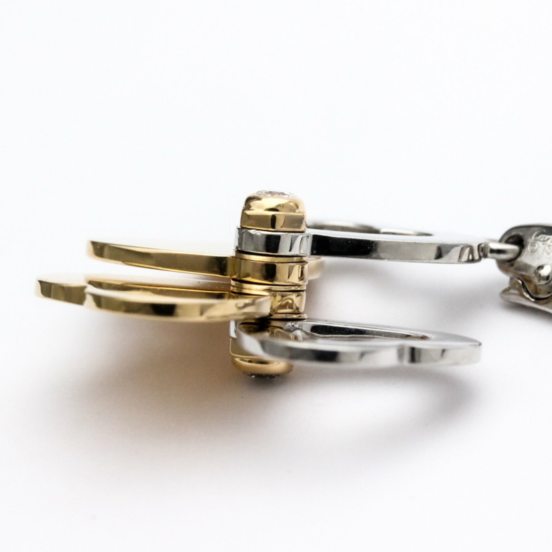 【日本直送】拋光卡地亞四葉草鑽石吊飾 18K 玫瑰金 18K 白金 BF555872-6