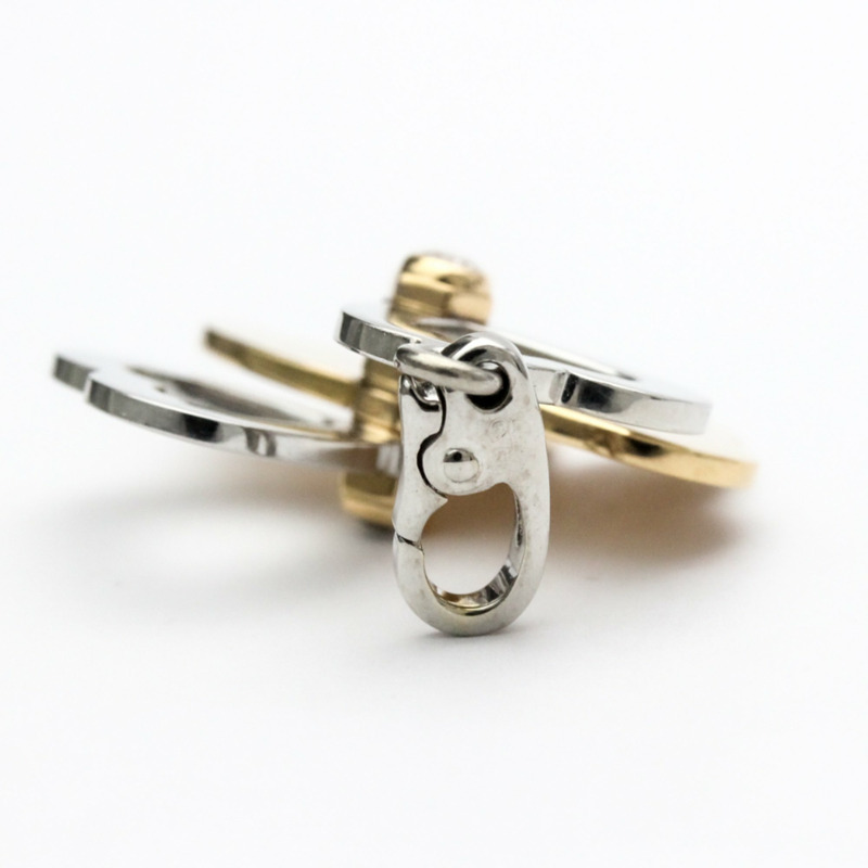 【日本直送】拋光卡地亞四葉草鑽石吊飾 18K 玫瑰金 18K 白金 BF555872-7