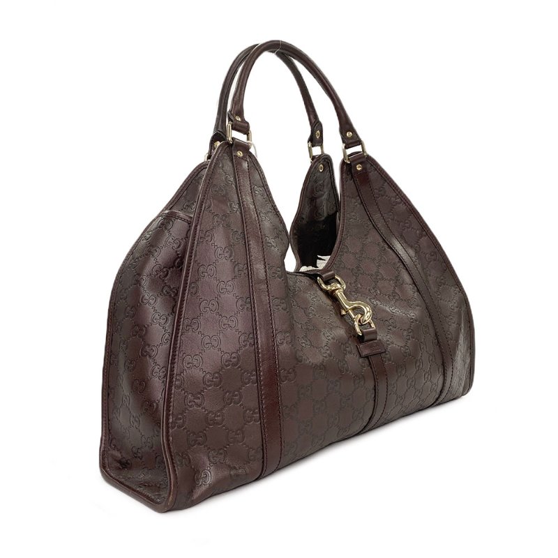 【專業經理人精品】Gucci GG 字母壓紋賈姬包-1