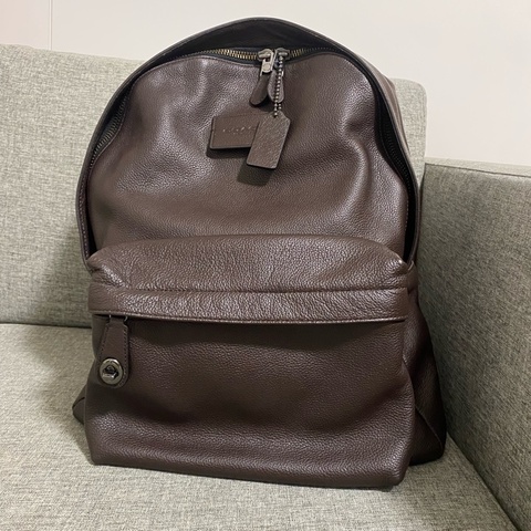 coach 牛皮 男用後背包 85成新