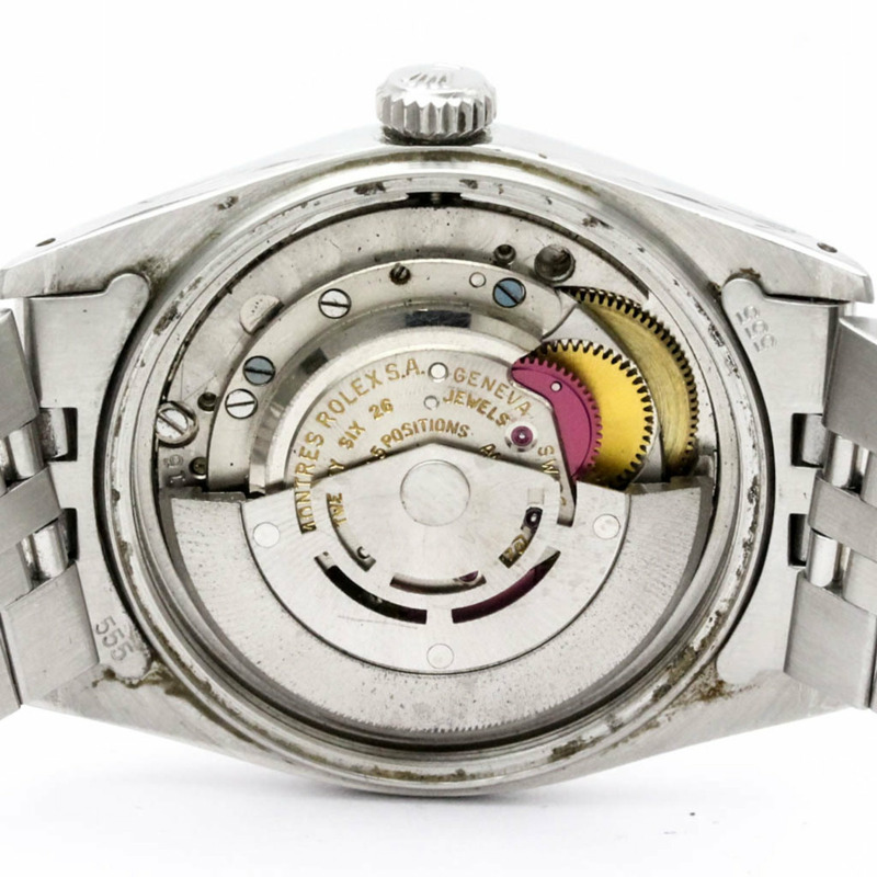 【日本直送】復古勞力士日誌型 1601 白金鋼自動男士手錶 BF554424-5