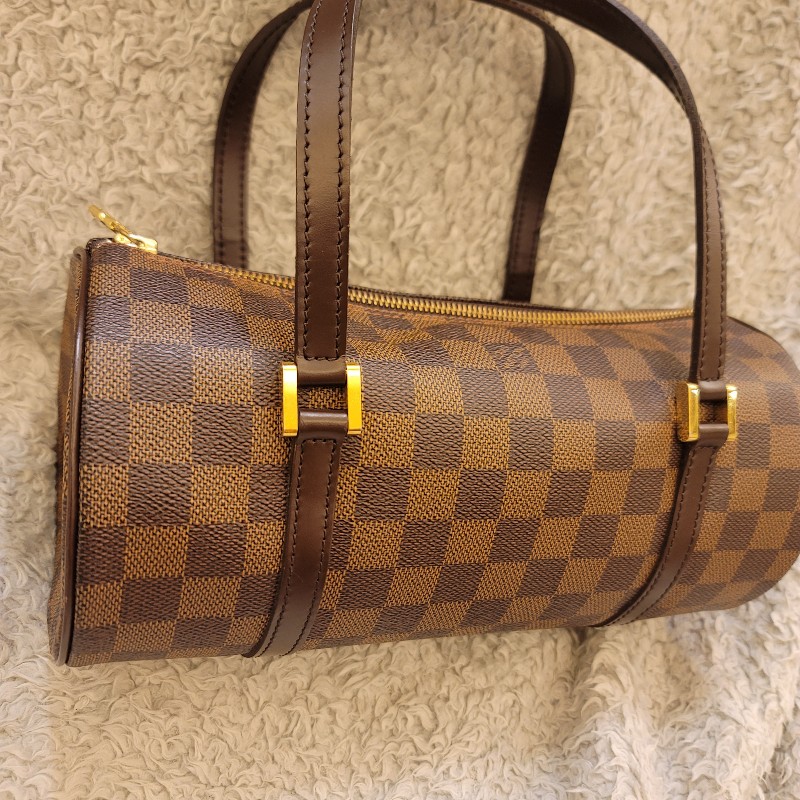 LV 棋盤格圓筒包26 /巴比龍26-3