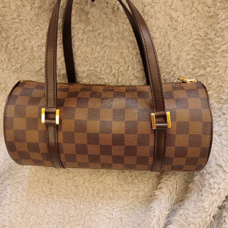 LV 棋盤格圓筒包26 /巴比龍26-5