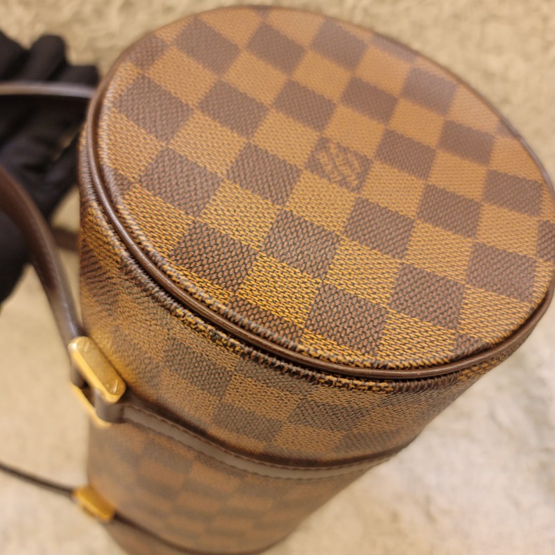 LV 棋盤格圓筒包26 /巴比龍26-9