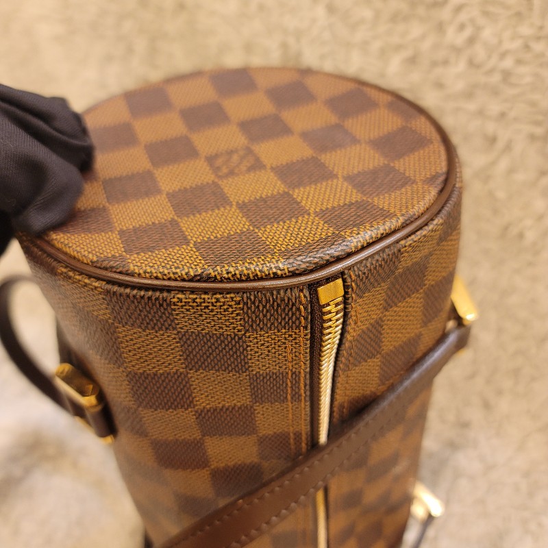 LV 棋盤格圓筒包26 /巴比龍26-12