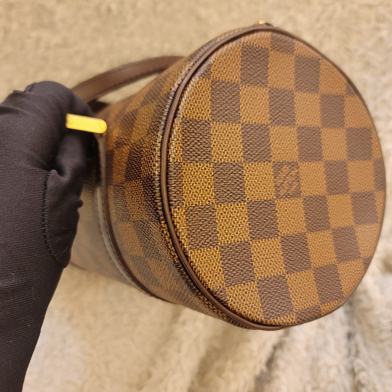 LV 棋盤格圓筒包26 /巴比龍26-13