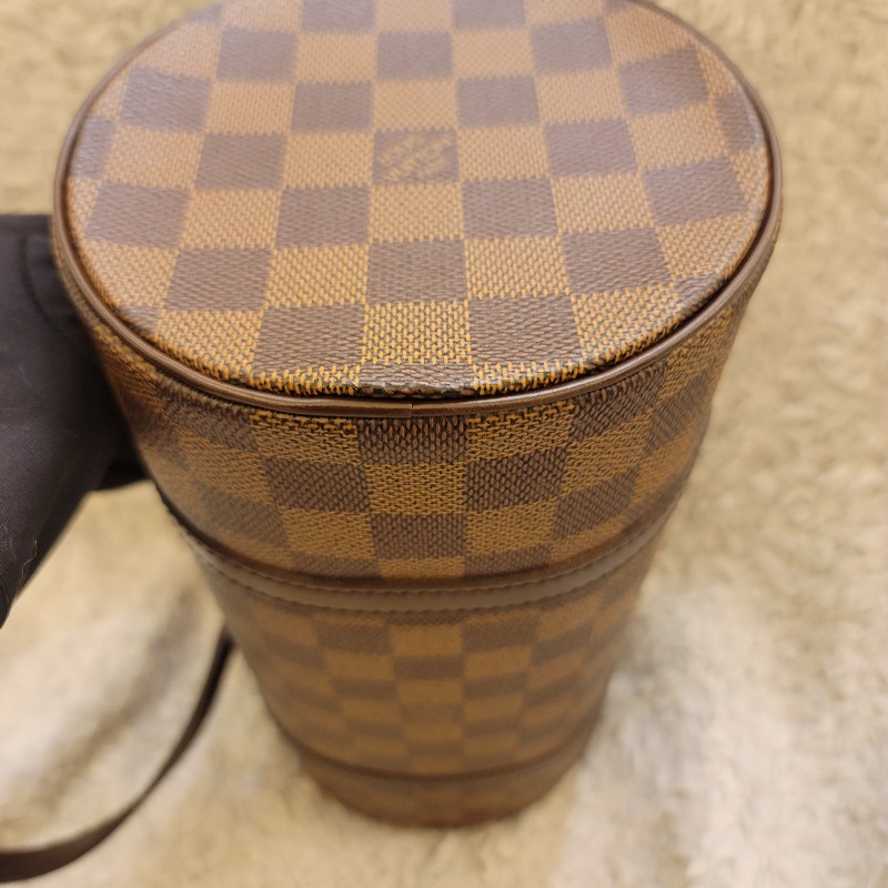 LV 棋盤格圓筒包26 /巴比龍26-14