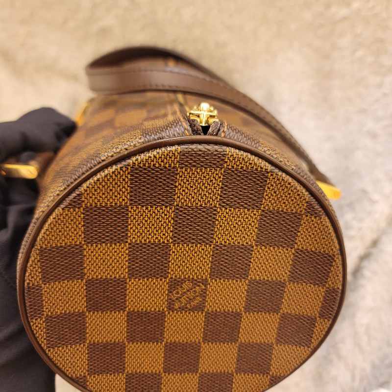 LV 棋盤格圓筒包26 /巴比龍26-16