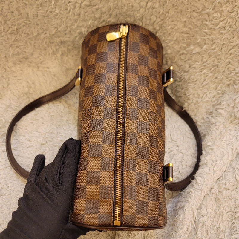 LV 棋盤格圓筒包26 /巴比龍26-17