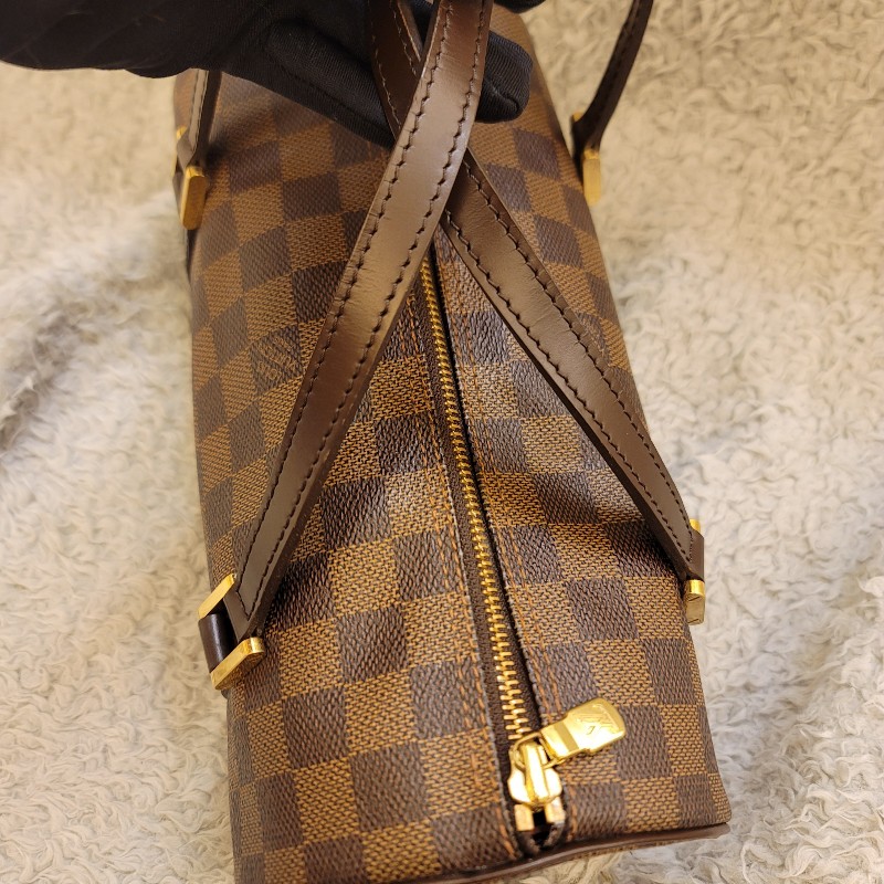 LV 棋盤格圓筒包26 /巴比龍26-18