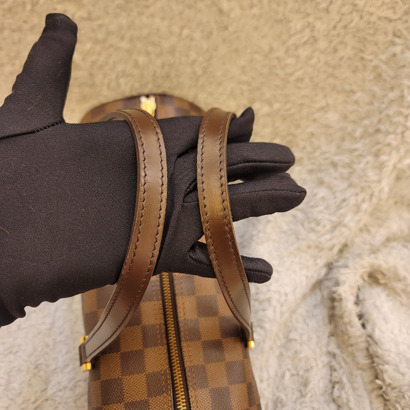 LV 棋盤格圓筒包26 /巴比龍26-20