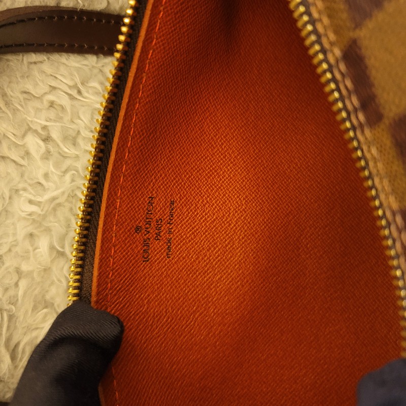 LV 棋盤格圓筒包26 /巴比龍26-22