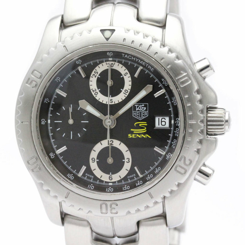 【日本直送】拋光 TAG HEUER LINK 計時碼表 Ayrton Senna 限量腕錶 CT5114 BF555149-0