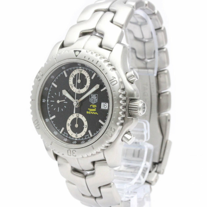 【日本直送】拋光 TAG HEUER LINK 計時碼表 Ayrton Senna 限量腕錶 CT5114 BF555149-1