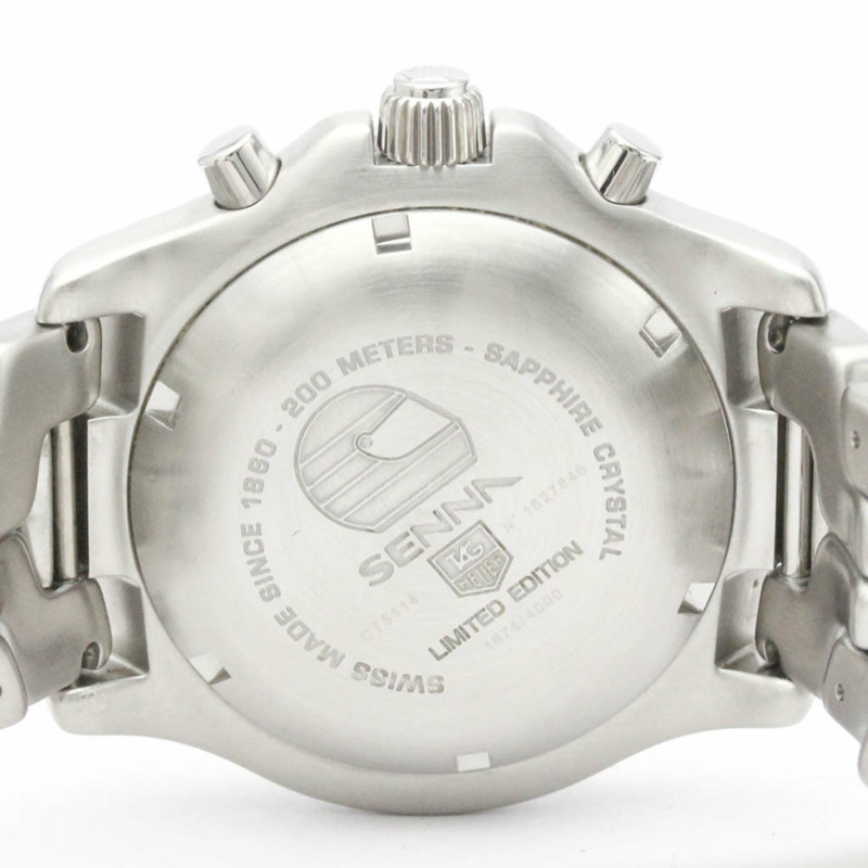 【日本直送】拋光 TAG HEUER LINK 計時碼表 Ayrton Senna 限量腕錶 CT5114 BF555149-6