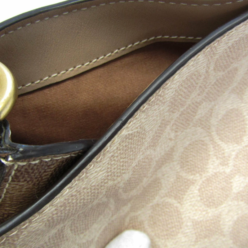 【日本直送】Coach Signature Dalton 31 Detail 89077 女式皮革塗層帆布托特包米色、棕色、深棕色-6