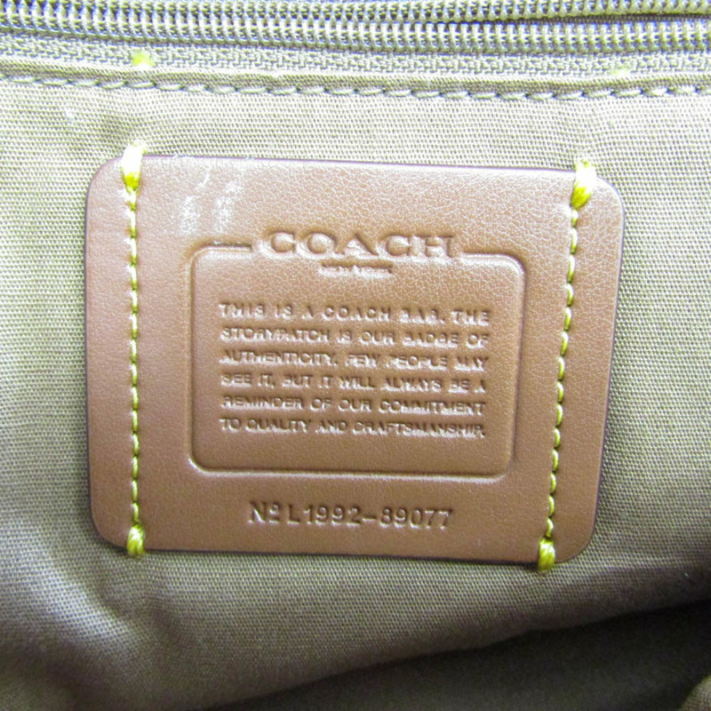 【日本直送】Coach Signature Dalton 31 Detail 89077 女式皮革塗層帆布托特包米色、棕色、深棕色-10