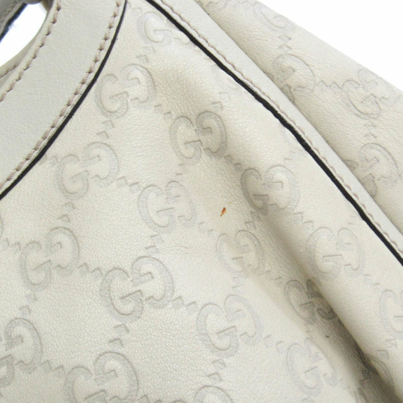 【日本直送】Gucci Guccissima Abby 189835 女士皮革手提包奶油色-5