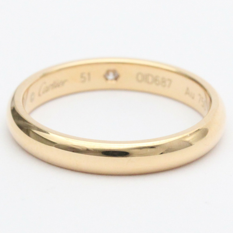 【日本直送】Cartier C De Cartier 結婚戒指玫瑰金 (18K) 時尚鑽石戒指克拉/0.02-2