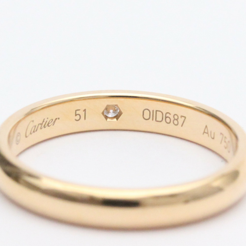 【日本直送】Cartier C De Cartier 結婚戒指玫瑰金 (18K) 時尚鑽石戒指克拉/0.02-7