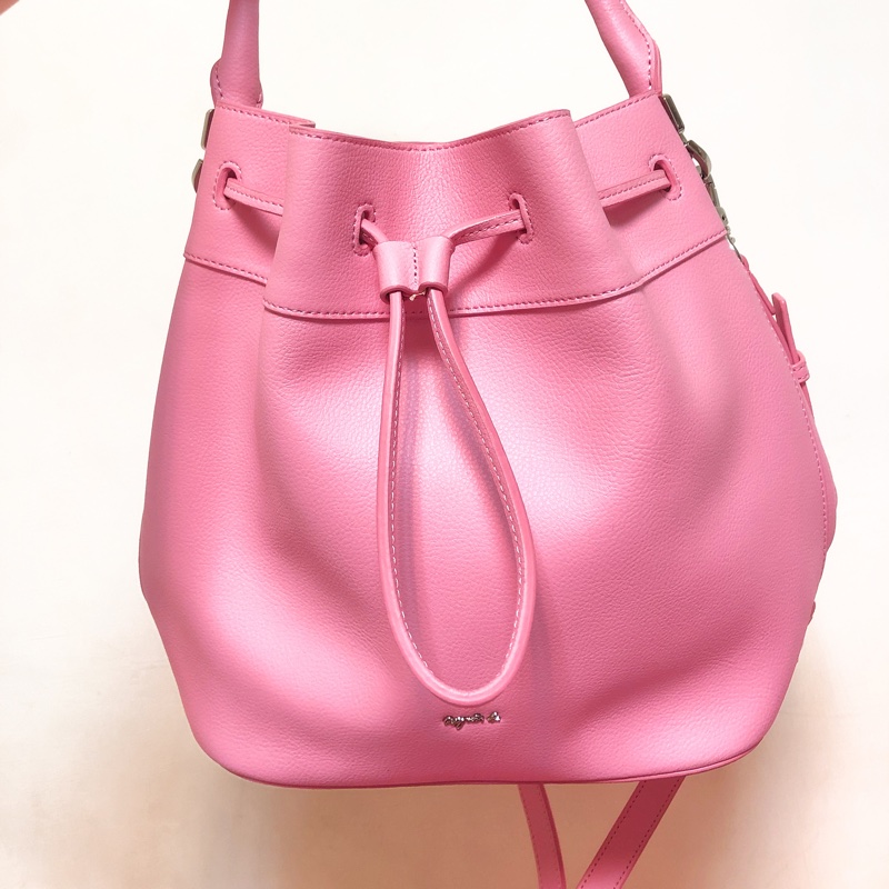 agnes b 水桶包 #粉 #仙女款-0