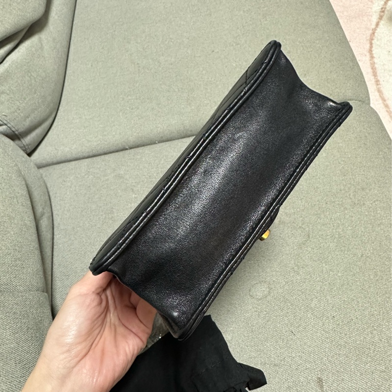 CHANEL香奈兒珍珠鏈帶小方包 小廢包mini coco豎版斜背包肩背包-8