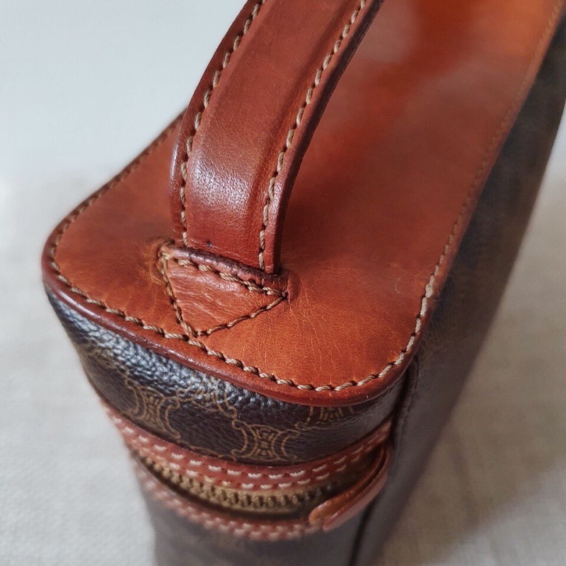 Celine 中古老花化妝小箱包-2