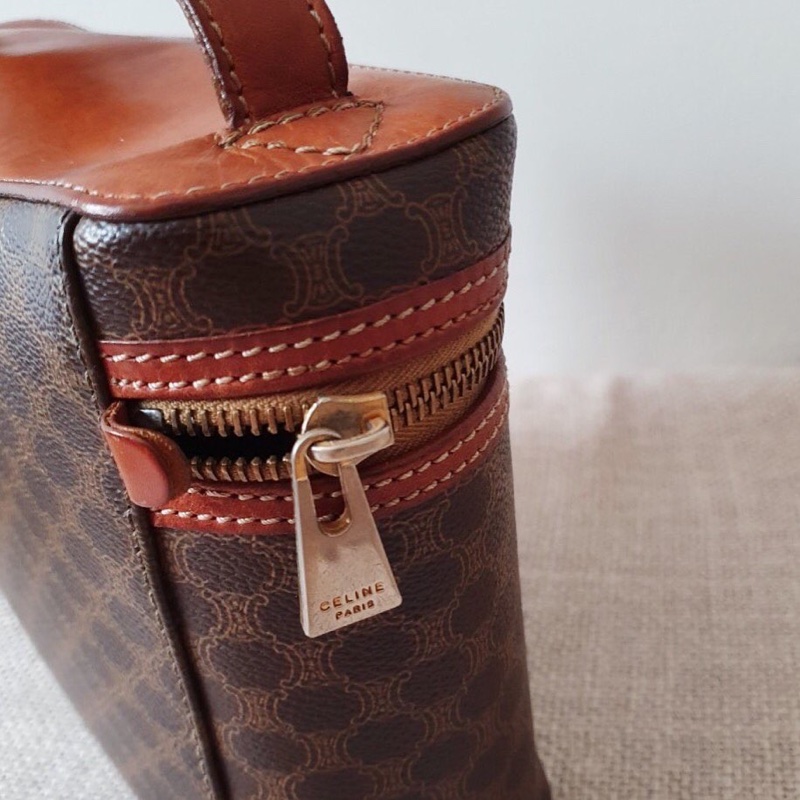Celine 中古老花化妝小箱包-3