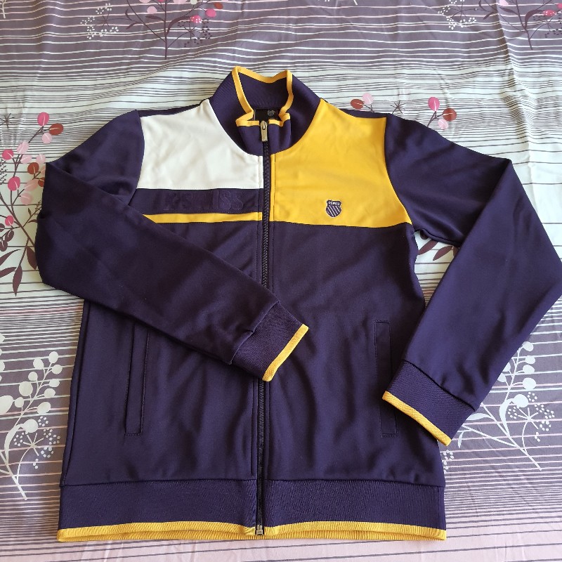 深紫色運動外套-0