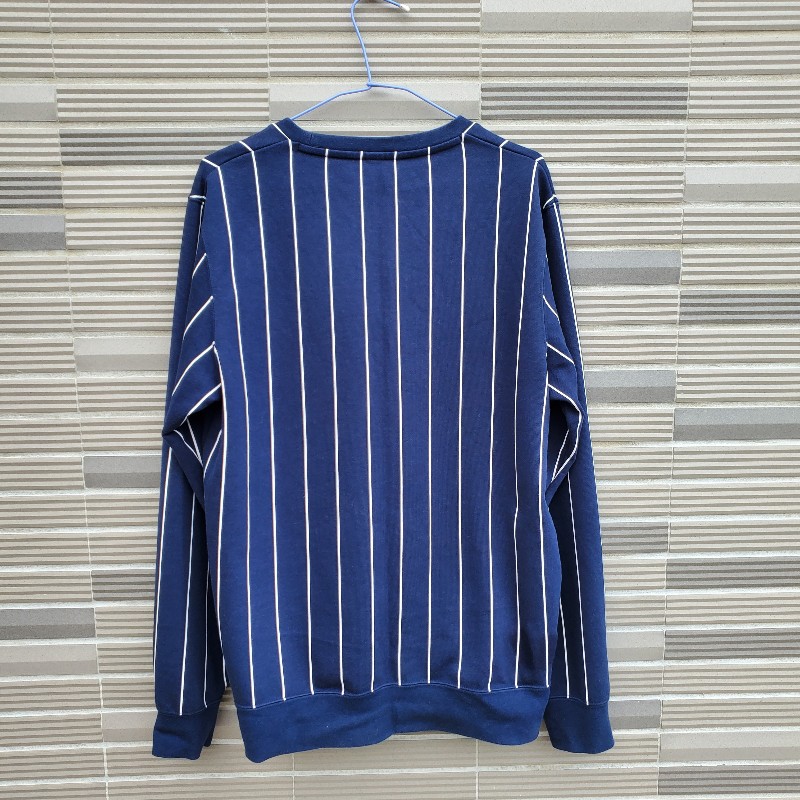 正品 adidas 深藍條紋衛衣 長 T-1