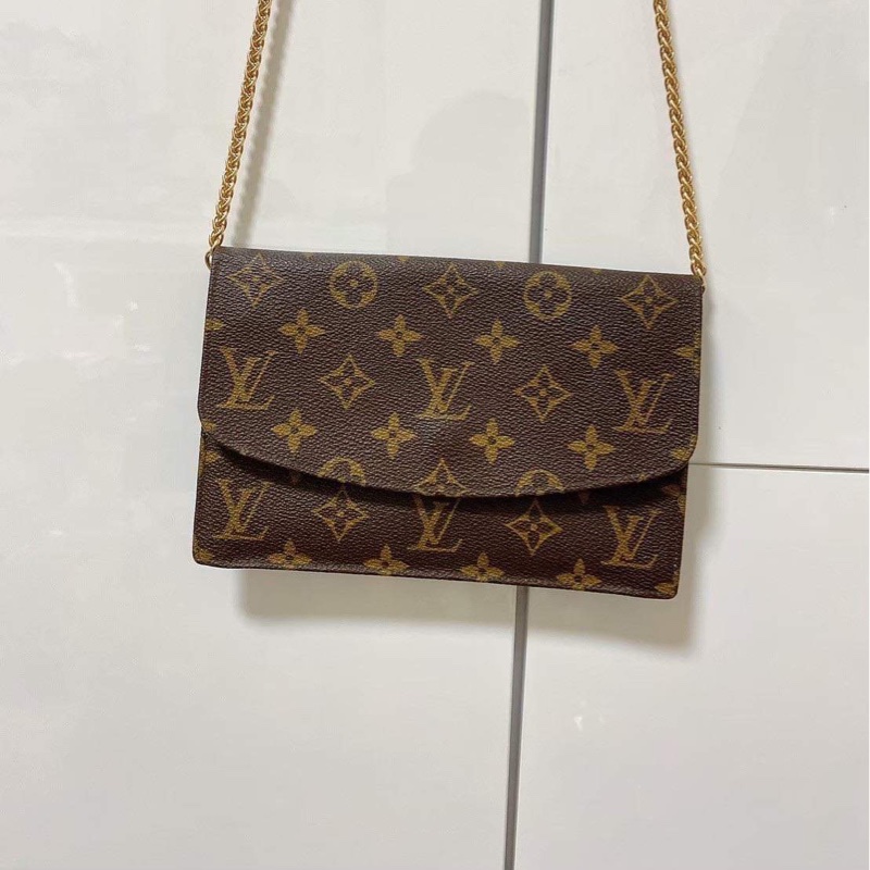 Louis Vuitton M51940老花迷你信封包 鏈條包-0