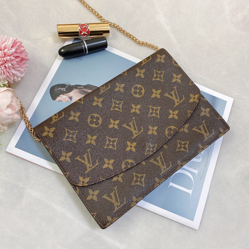 Louis Vuitton M51940老花迷你信封包 鏈條包-3
