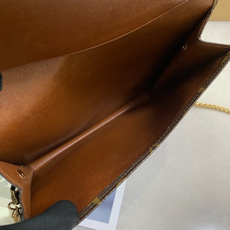 Louis Vuitton M51940老花迷你信封包 鏈條包-5