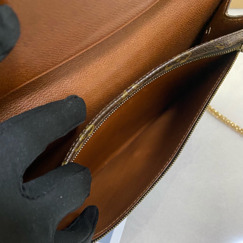 Louis Vuitton M51940老花迷你信封包 鏈條包-6