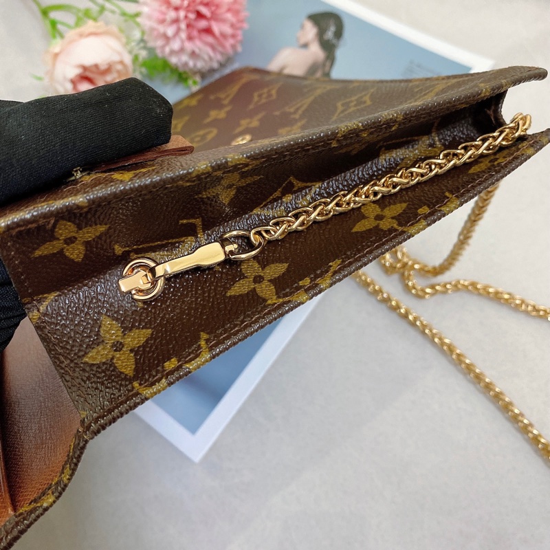 Louis Vuitton M51940老花迷你信封包 鏈條包-9