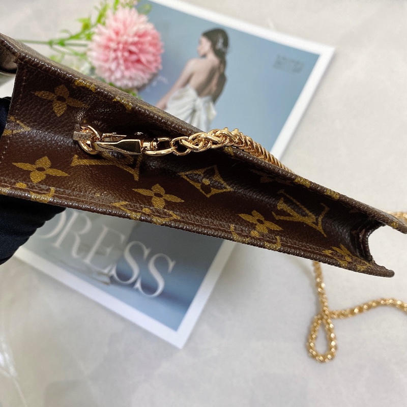 Louis Vuitton M51940老花迷你信封包 鏈條包-10