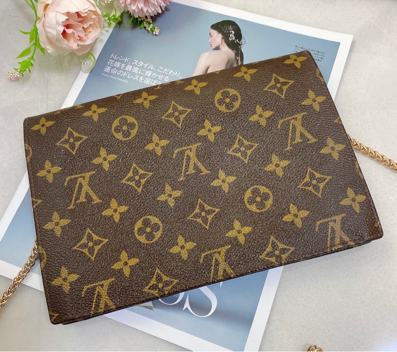 Louis Vuitton M51940老花迷你信封包 鏈條包-12