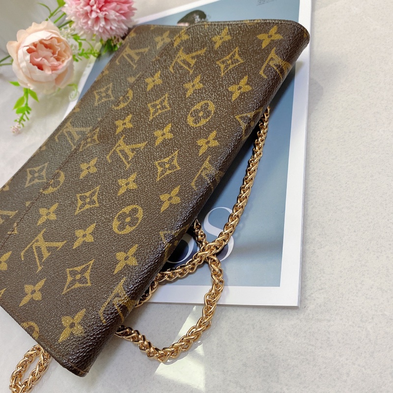 Louis Vuitton M51940老花迷你信封包 鏈條包-16