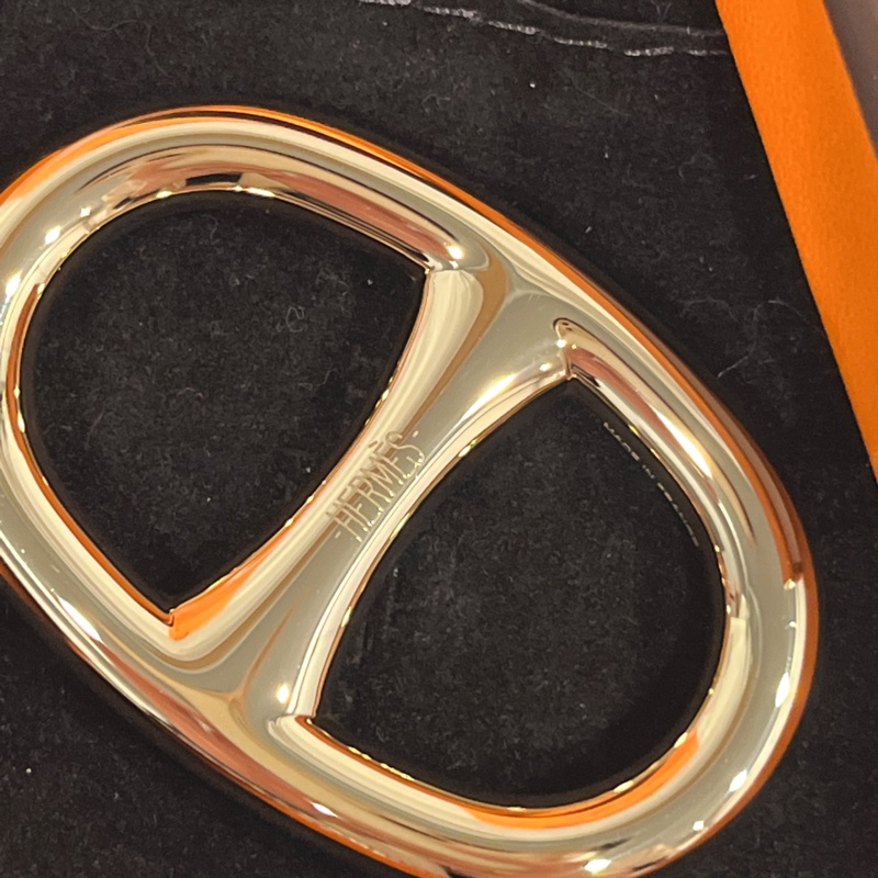 HERMES 愛馬仕 金色豬鼻子 絲巾環/墜飾/吊飾-3