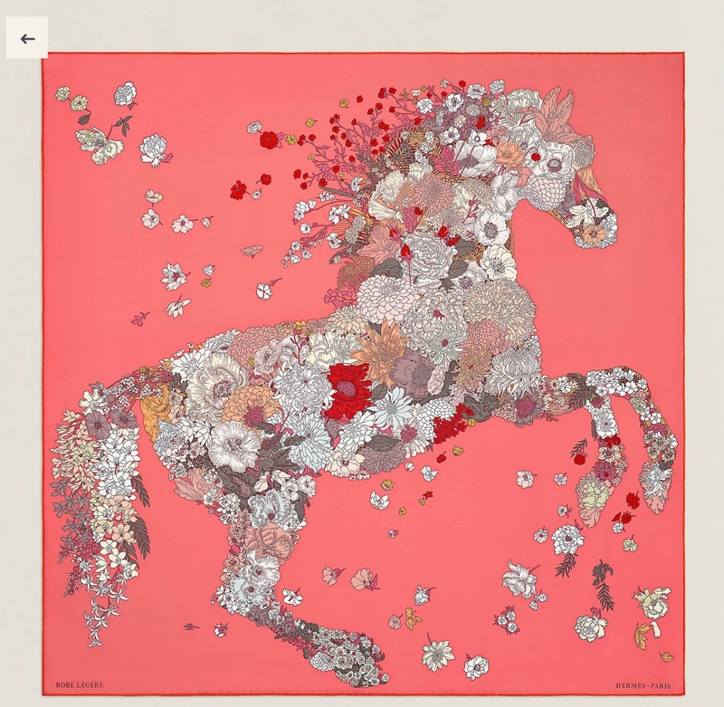 Hermes爆款絲巾~輕揚花衣-0