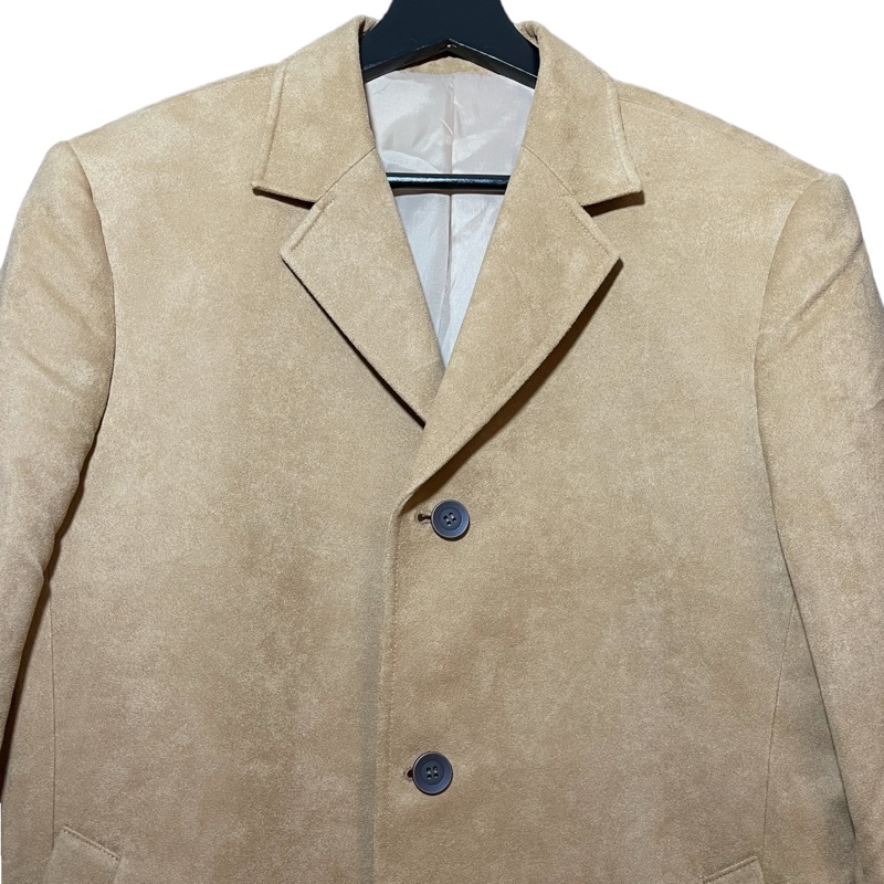 顛復古⚡️復古駝色系麂皮絨西裝外套❤️男女皆可 F0101017-1