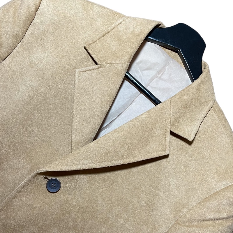 顛復古⚡️復古駝色系麂皮絨西裝外套❤️男女皆可 F0101017-3