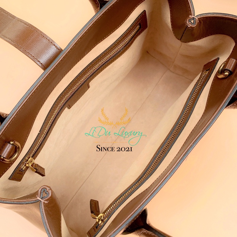 GUCCI JACKIE 649016 老花 PVC 中款 二用包 手提包-3