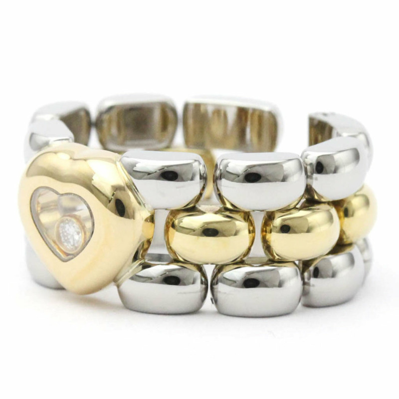 【日本直送】拋光蕭邦 Happy Diamond 戒指心形 18K 金 82/8401-20 BF555218-1