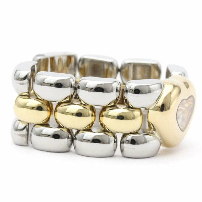 【日本直送】拋光蕭邦 Happy Diamond 戒指心形 18K 金 82/8401-20 BF555218-3