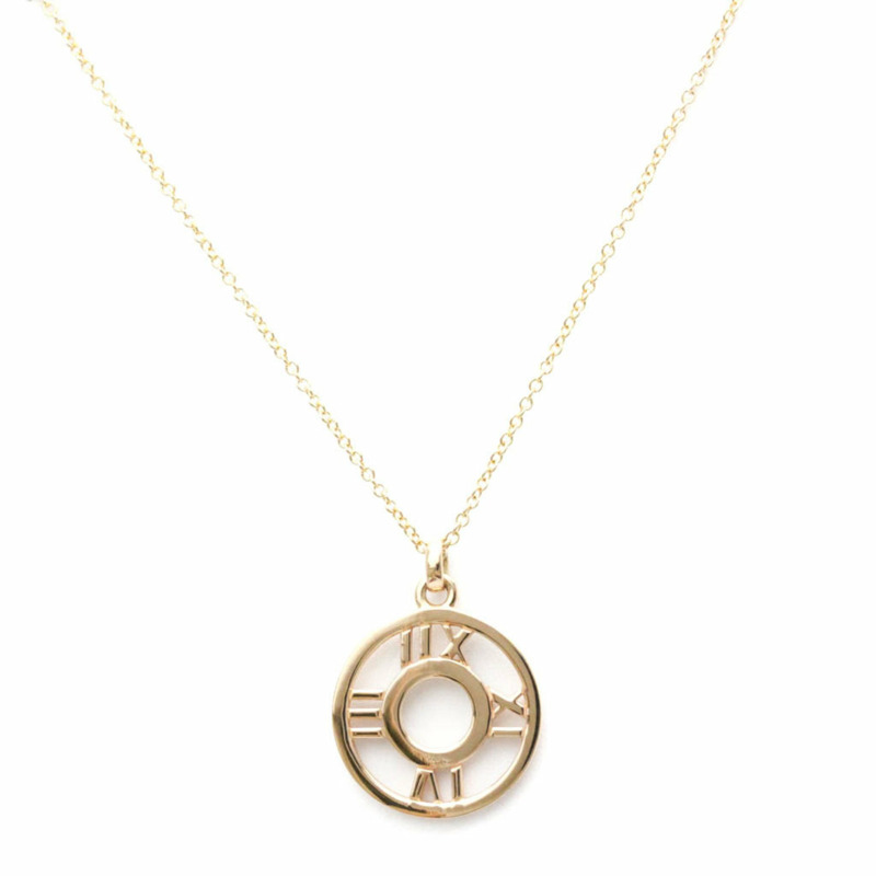 【日本直送】Tiffany Atlas Open Medallion 鑽石項鍊 玫瑰金 (18K) 鑽石男士,女士時尚吊墜項鍊(玫瑰金)-3
