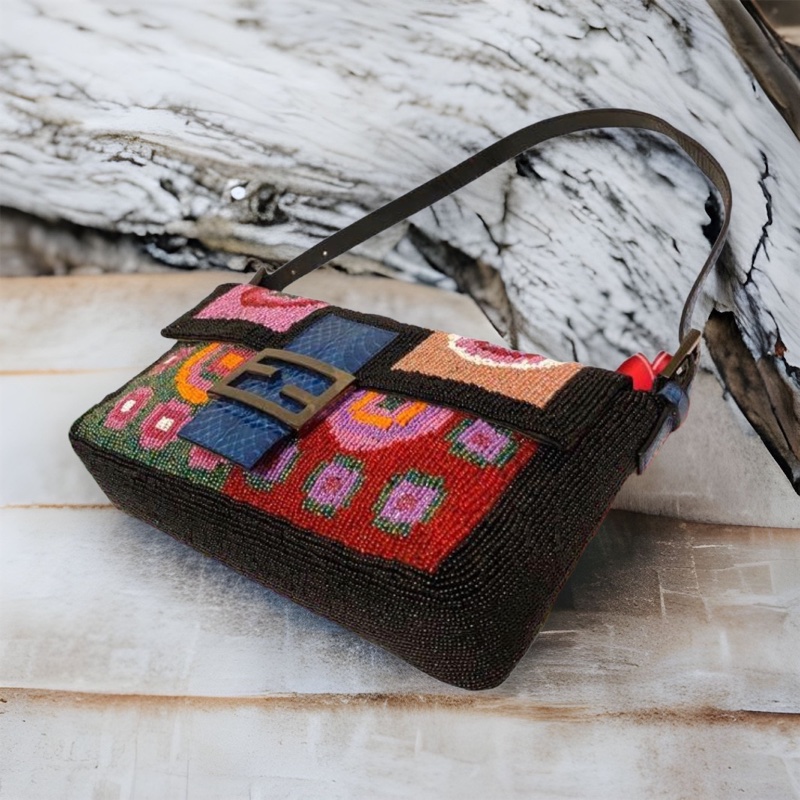 🍒Fendi Baguette晚宴時尚功能包 (2F1127001)-3